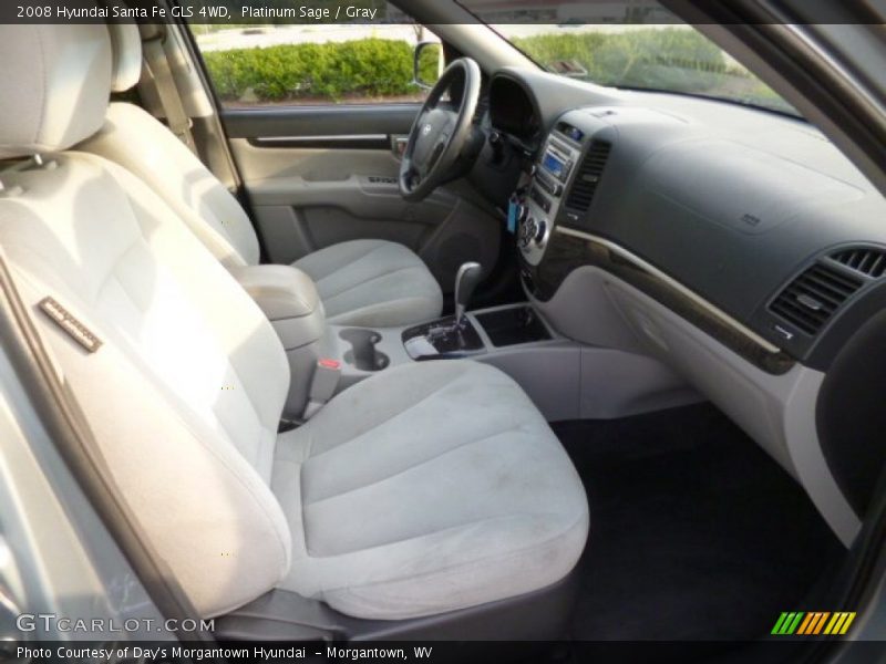Platinum Sage / Gray 2008 Hyundai Santa Fe GLS 4WD