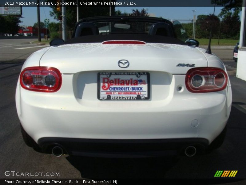 Crystal White Pearl Mica / Black 2013 Mazda MX-5 Miata Club Roadster