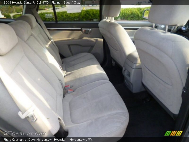 Platinum Sage / Gray 2008 Hyundai Santa Fe GLS 4WD