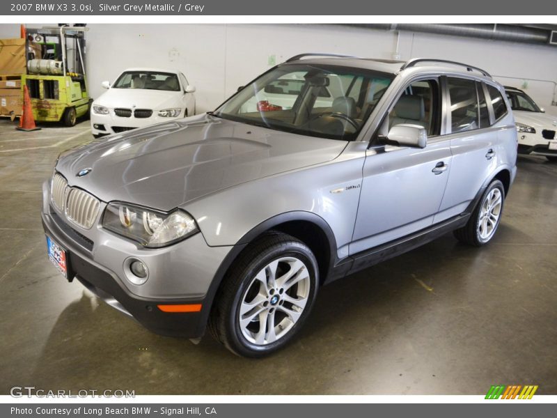 Silver Grey Metallic / Grey 2007 BMW X3 3.0si