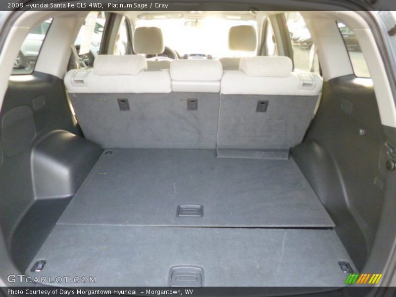 Platinum Sage / Gray 2008 Hyundai Santa Fe GLS 4WD
