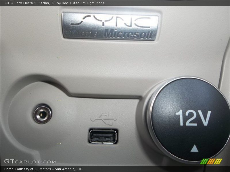 Ruby Red / Medium Light Stone 2014 Ford Fiesta SE Sedan