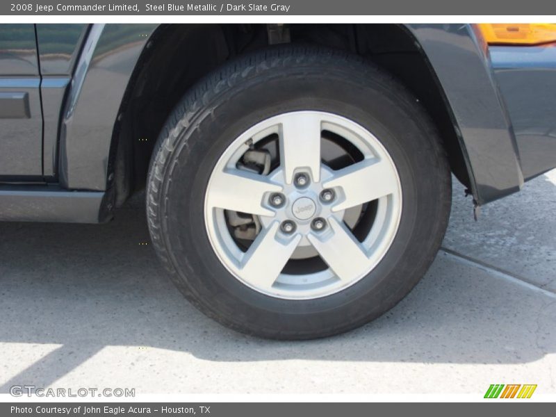 Steel Blue Metallic / Dark Slate Gray 2008 Jeep Commander Limited