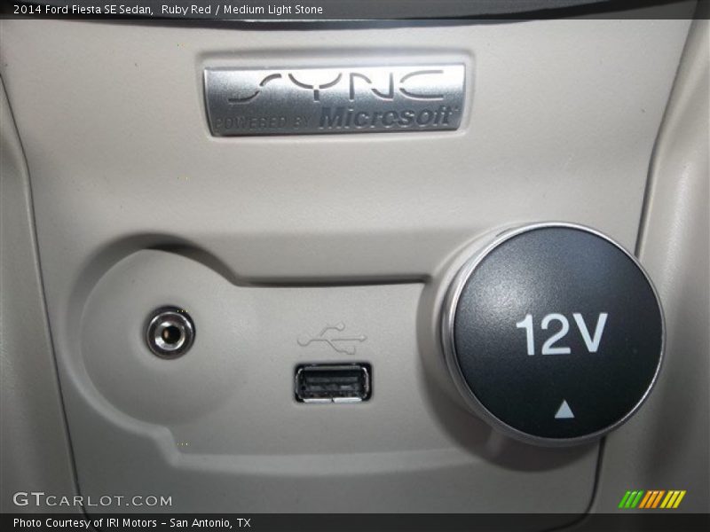 Ruby Red / Medium Light Stone 2014 Ford Fiesta SE Sedan
