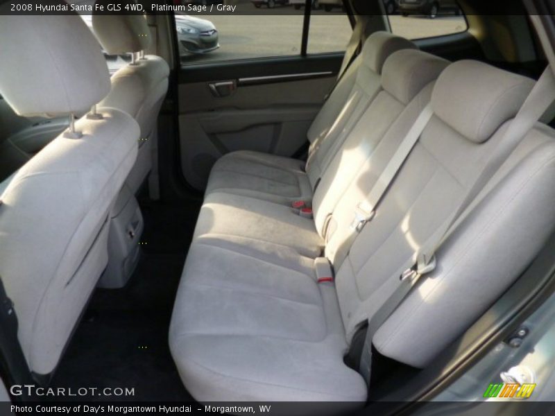 Platinum Sage / Gray 2008 Hyundai Santa Fe GLS 4WD