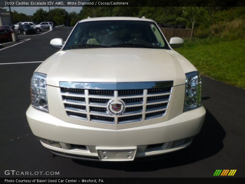 White Diamond / Cocoa/Cashmere 2009 Cadillac Escalade ESV AWD