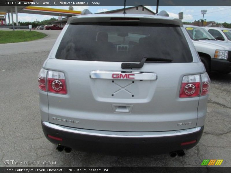 Quicksilver Metallic / Ebony 2011 GMC Acadia SLE AWD