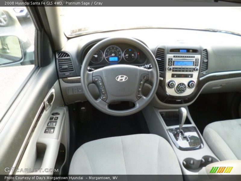 Platinum Sage / Gray 2008 Hyundai Santa Fe GLS 4WD