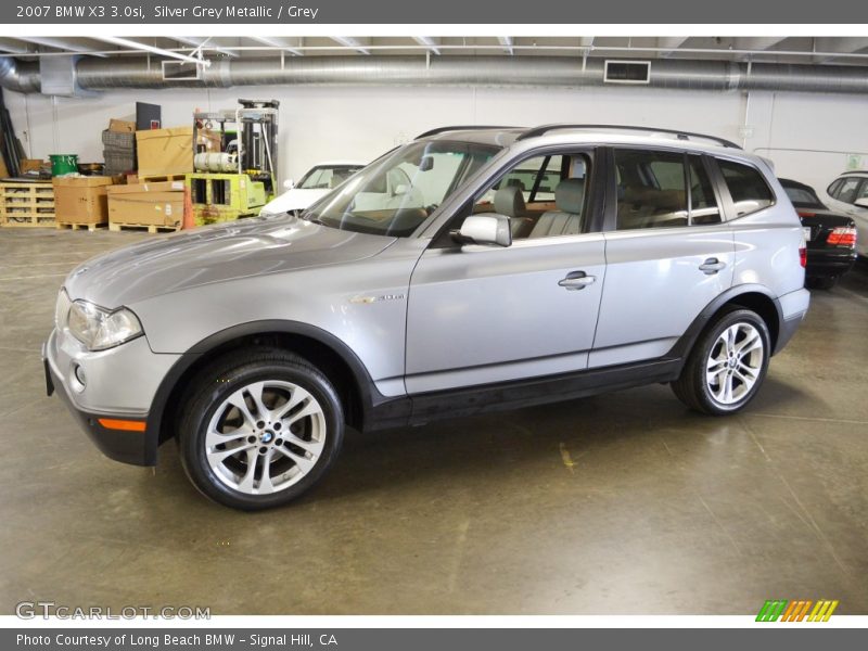 Silver Grey Metallic / Grey 2007 BMW X3 3.0si