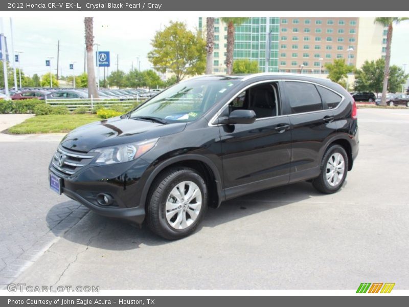 Crystal Black Pearl / Gray 2012 Honda CR-V EX-L