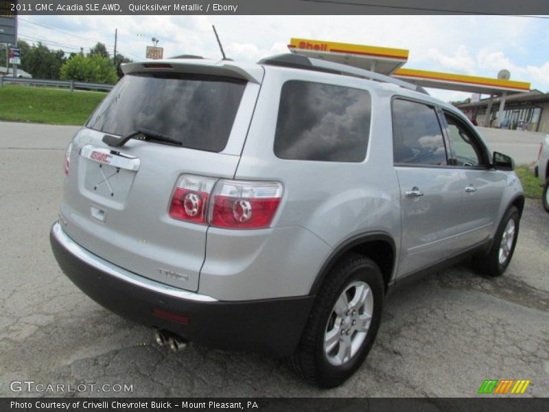 Quicksilver Metallic / Ebony 2011 GMC Acadia SLE AWD