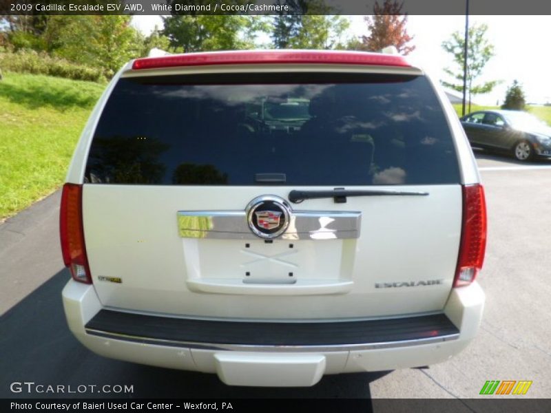 White Diamond / Cocoa/Cashmere 2009 Cadillac Escalade ESV AWD