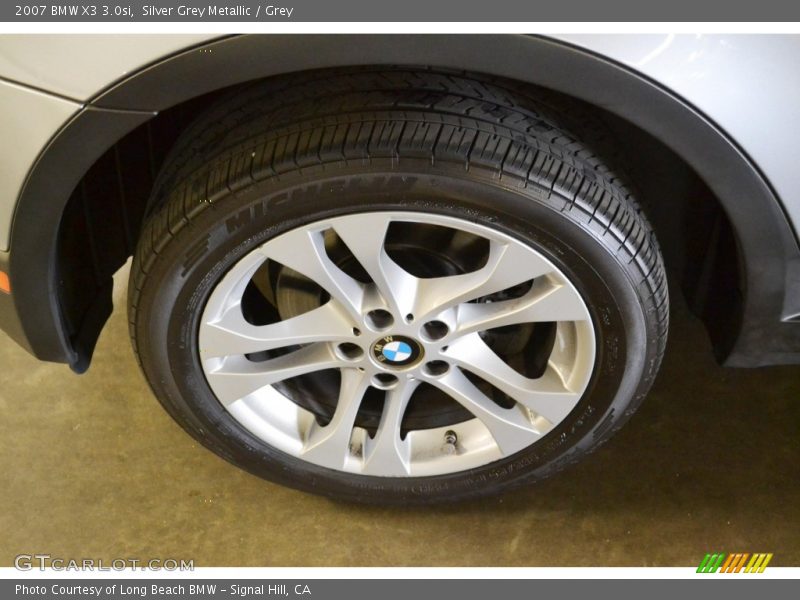 Silver Grey Metallic / Grey 2007 BMW X3 3.0si
