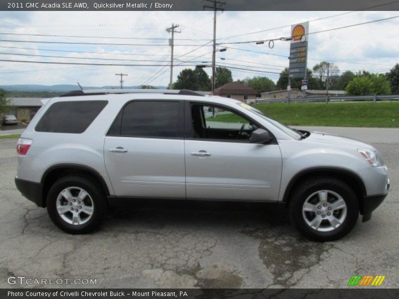 Quicksilver Metallic / Ebony 2011 GMC Acadia SLE AWD
