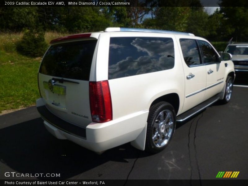 White Diamond / Cocoa/Cashmere 2009 Cadillac Escalade ESV AWD