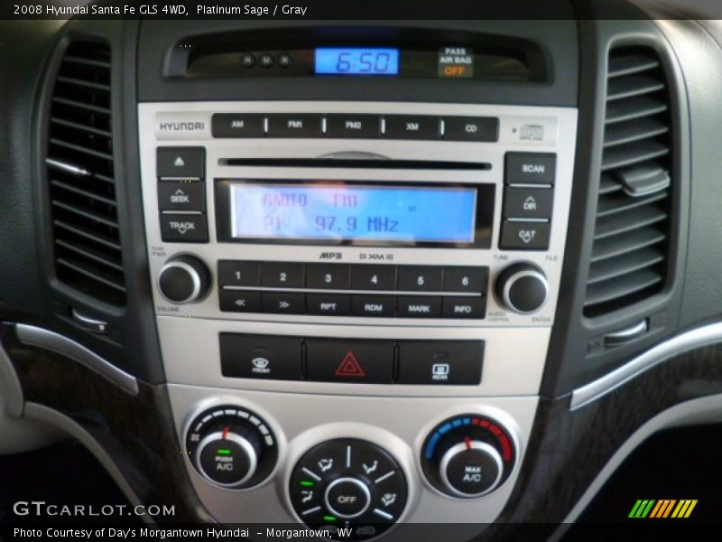 Platinum Sage / Gray 2008 Hyundai Santa Fe GLS 4WD