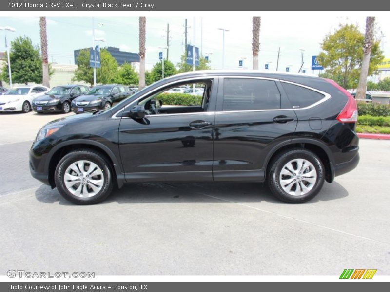 Crystal Black Pearl / Gray 2012 Honda CR-V EX-L