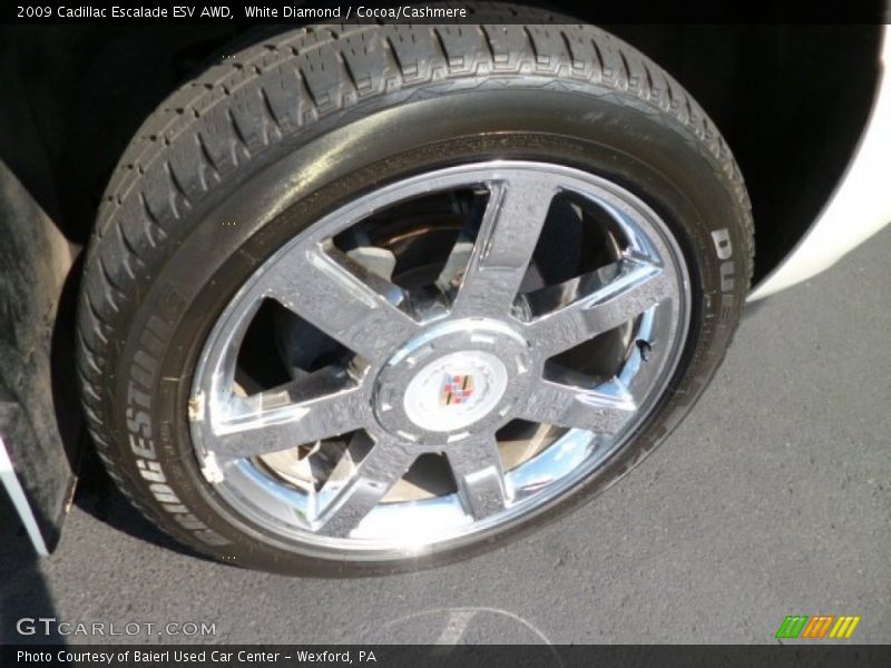 White Diamond / Cocoa/Cashmere 2009 Cadillac Escalade ESV AWD