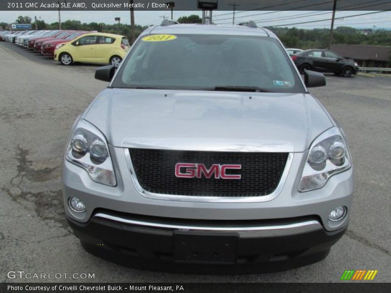 Quicksilver Metallic / Ebony 2011 GMC Acadia SLE AWD