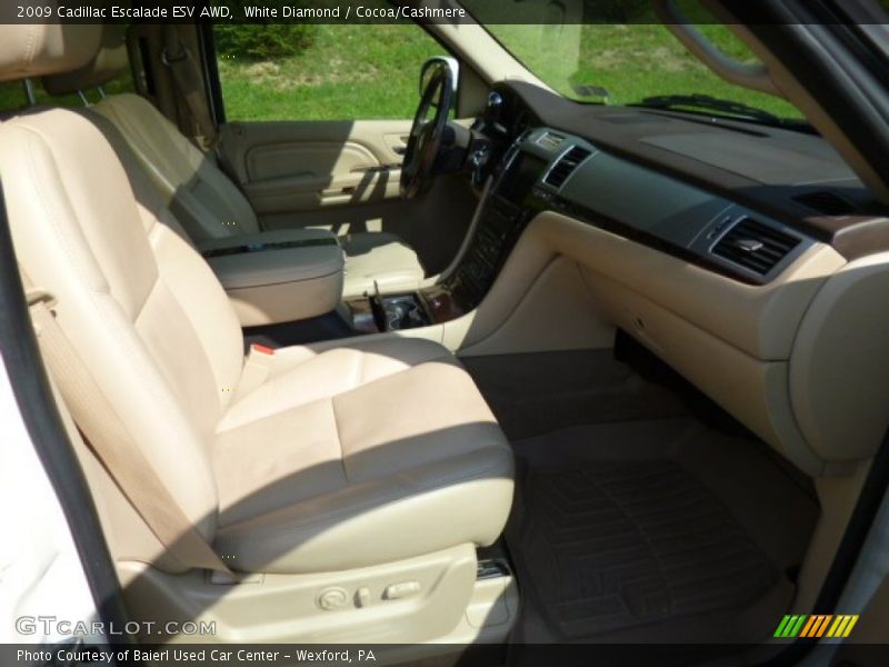 White Diamond / Cocoa/Cashmere 2009 Cadillac Escalade ESV AWD