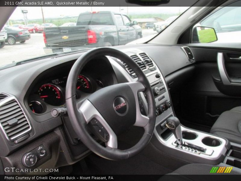 Quicksilver Metallic / Ebony 2011 GMC Acadia SLE AWD