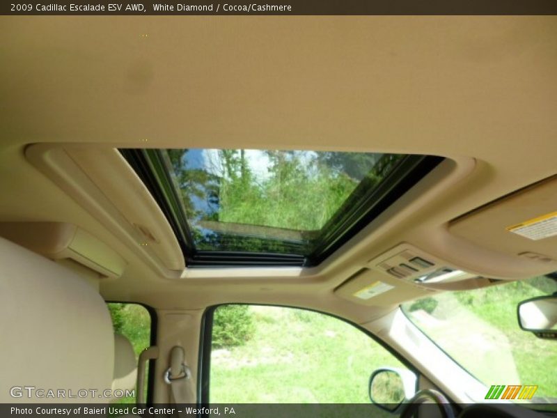 White Diamond / Cocoa/Cashmere 2009 Cadillac Escalade ESV AWD