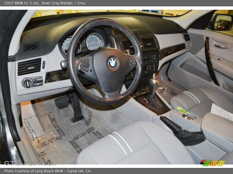 Silver Grey Metallic / Grey 2007 BMW X3 3.0si