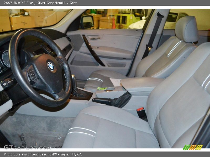 Silver Grey Metallic / Grey 2007 BMW X3 3.0si