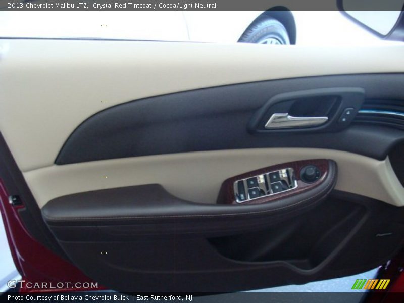 Crystal Red Tintcoat / Cocoa/Light Neutral 2013 Chevrolet Malibu LTZ