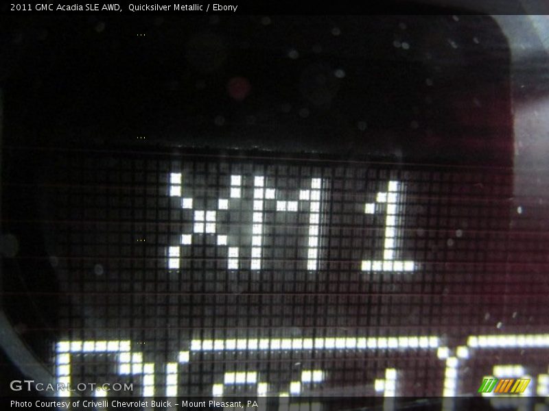 Quicksilver Metallic / Ebony 2011 GMC Acadia SLE AWD