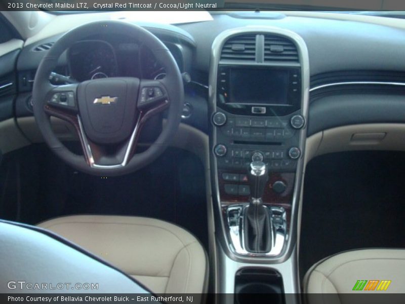 Crystal Red Tintcoat / Cocoa/Light Neutral 2013 Chevrolet Malibu LTZ