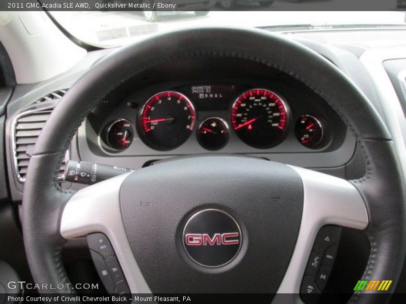 Quicksilver Metallic / Ebony 2011 GMC Acadia SLE AWD