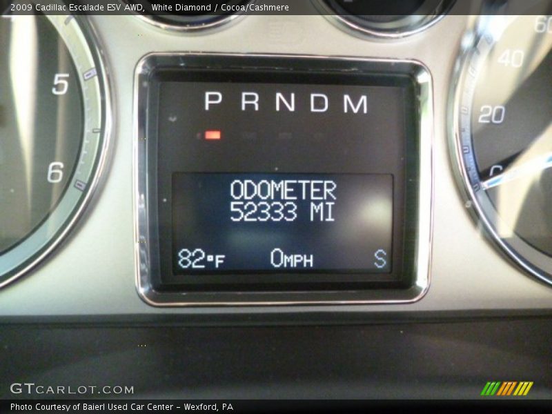 White Diamond / Cocoa/Cashmere 2009 Cadillac Escalade ESV AWD