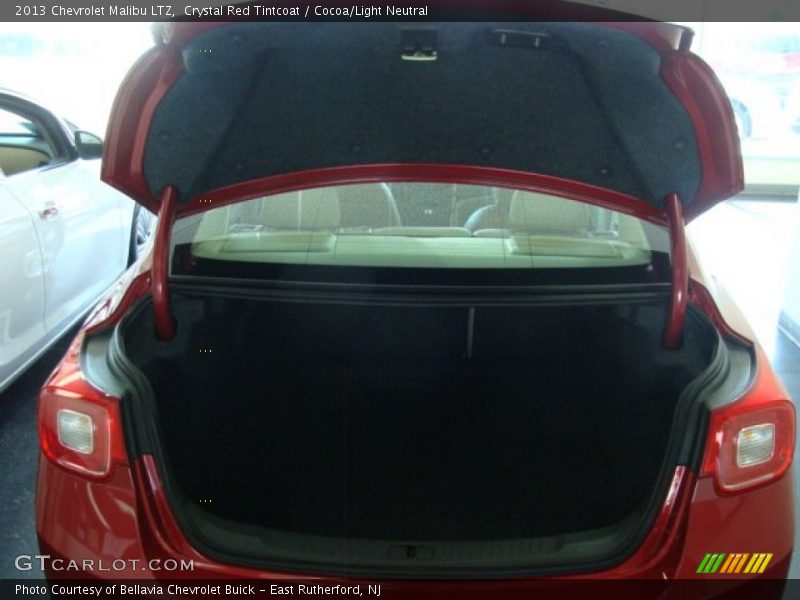 Crystal Red Tintcoat / Cocoa/Light Neutral 2013 Chevrolet Malibu LTZ