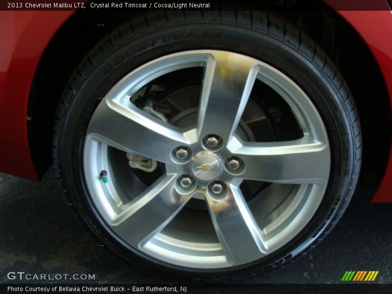 Crystal Red Tintcoat / Cocoa/Light Neutral 2013 Chevrolet Malibu LTZ
