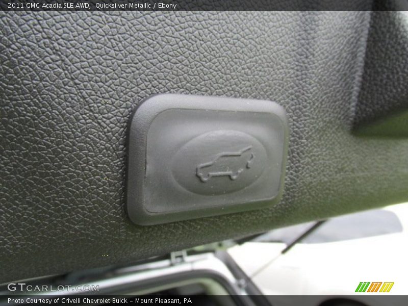 Quicksilver Metallic / Ebony 2011 GMC Acadia SLE AWD
