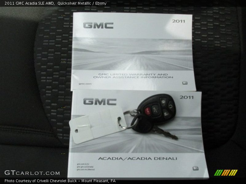Quicksilver Metallic / Ebony 2011 GMC Acadia SLE AWD
