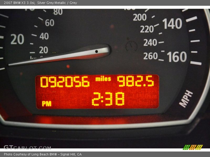 Silver Grey Metallic / Grey 2007 BMW X3 3.0si