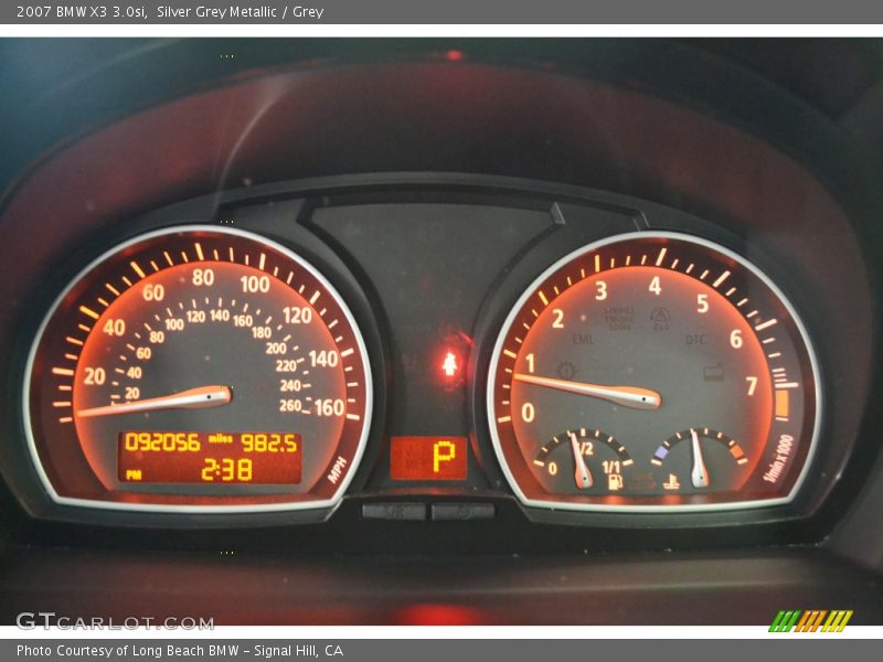 Silver Grey Metallic / Grey 2007 BMW X3 3.0si