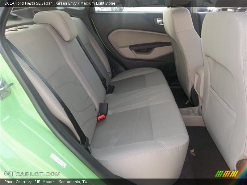 Green Envy / Medium Light Stone 2014 Ford Fiesta SE Sedan