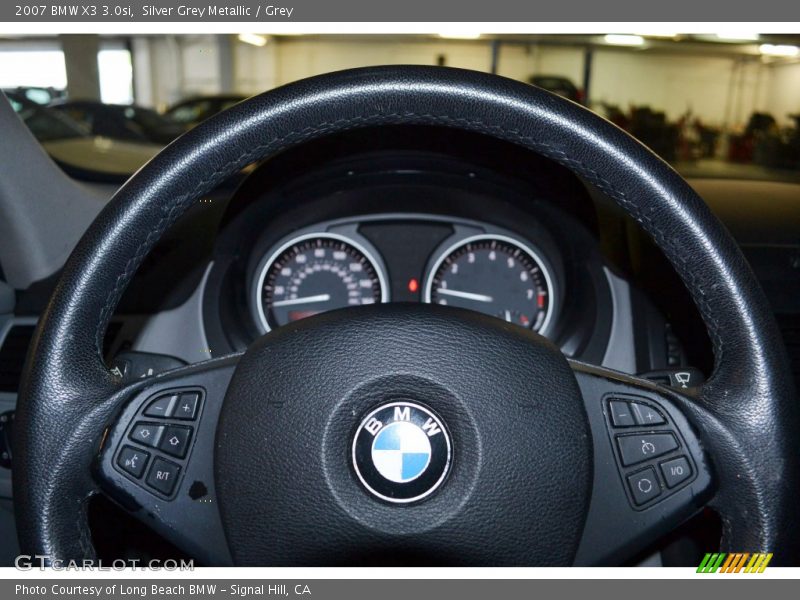 Silver Grey Metallic / Grey 2007 BMW X3 3.0si