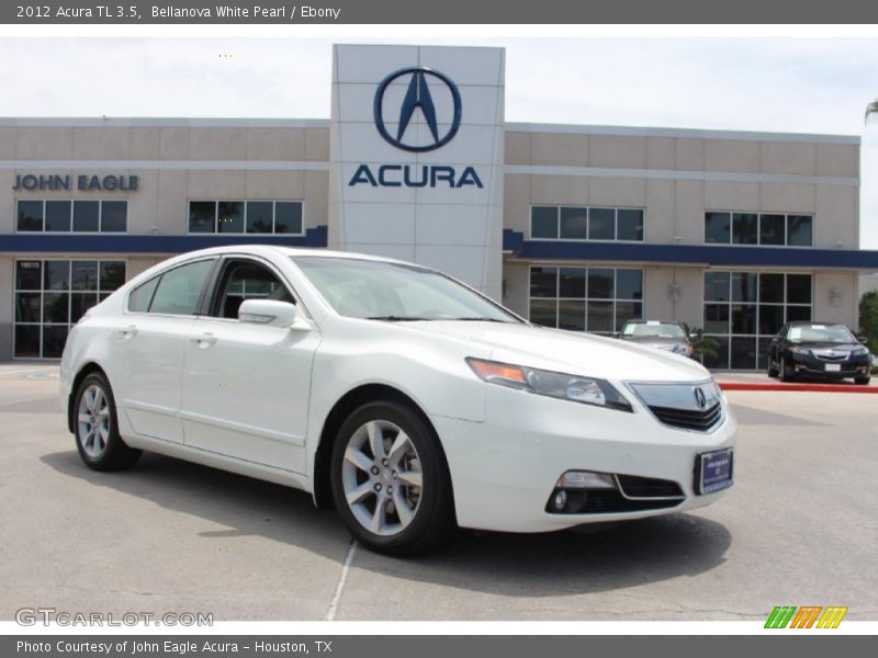 Bellanova White Pearl / Ebony 2012 Acura TL 3.5
