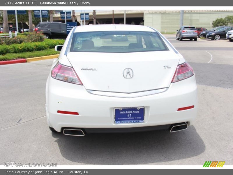 Bellanova White Pearl / Ebony 2012 Acura TL 3.5