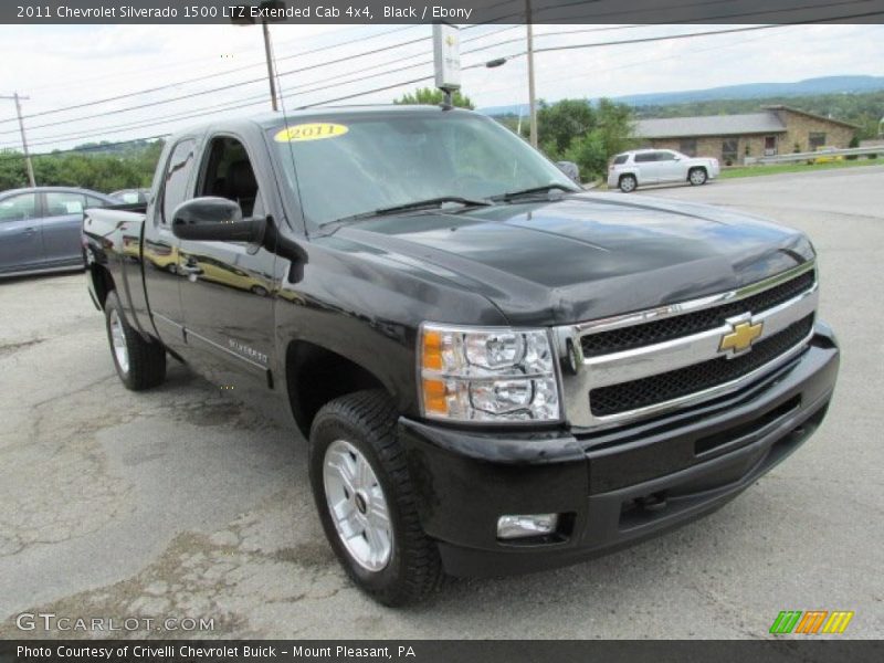 Black / Ebony 2011 Chevrolet Silverado 1500 LTZ Extended Cab 4x4