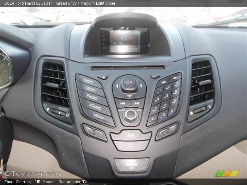 Green Envy / Medium Light Stone 2014 Ford Fiesta SE Sedan