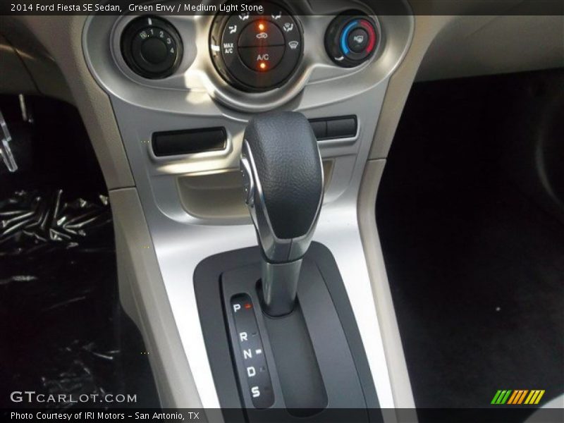 Green Envy / Medium Light Stone 2014 Ford Fiesta SE Sedan
