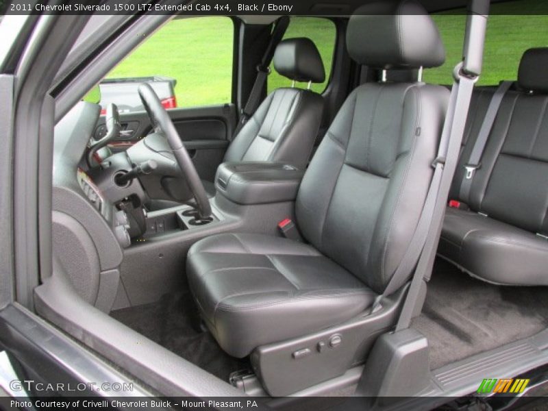 Front Seat of 2011 Silverado 1500 LTZ Extended Cab 4x4