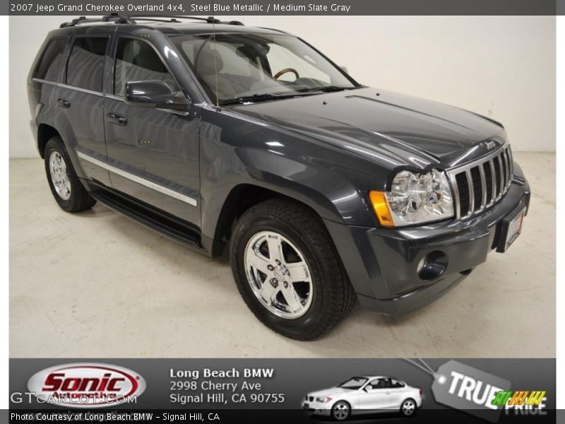 Steel Blue Metallic / Medium Slate Gray 2007 Jeep Grand Cherokee Overland 4x4