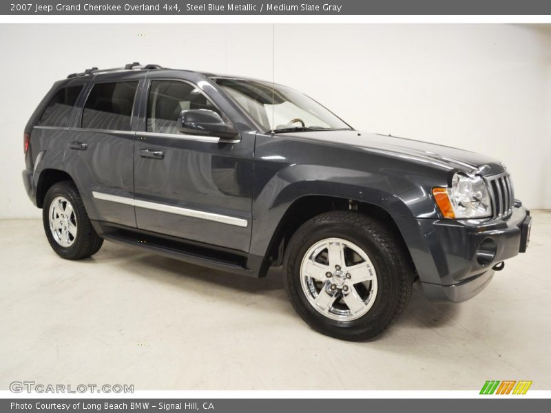 Steel Blue Metallic / Medium Slate Gray 2007 Jeep Grand Cherokee Overland 4x4