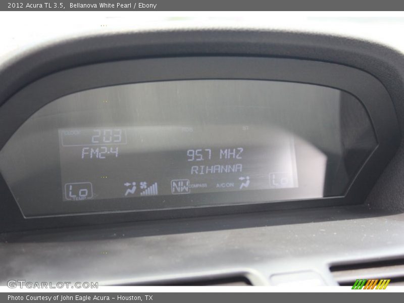 Bellanova White Pearl / Ebony 2012 Acura TL 3.5